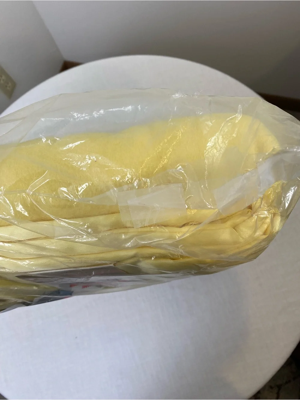 Vintage CANNON Brewster Blanket in Yellow - 72 x 90